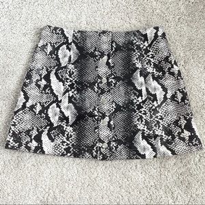 Urban outfitters faux snake skin mini skirt